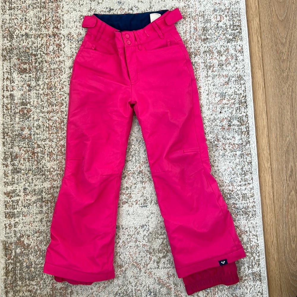 Girls Pink Roxy Ski Pants